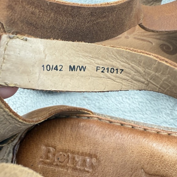 Born Timina Gladiator Sandals Women's Size 10 Brown Leather Boho Casual Summer - Picture 7 of 7